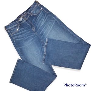 American Eagle jeans plus size 16 kick boot blue super stretch high rise comfort